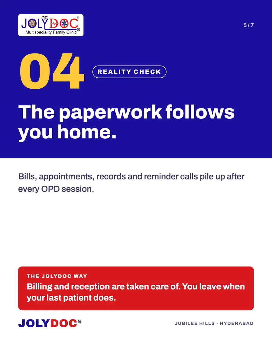 Reality check 4: the paperwork follows you home